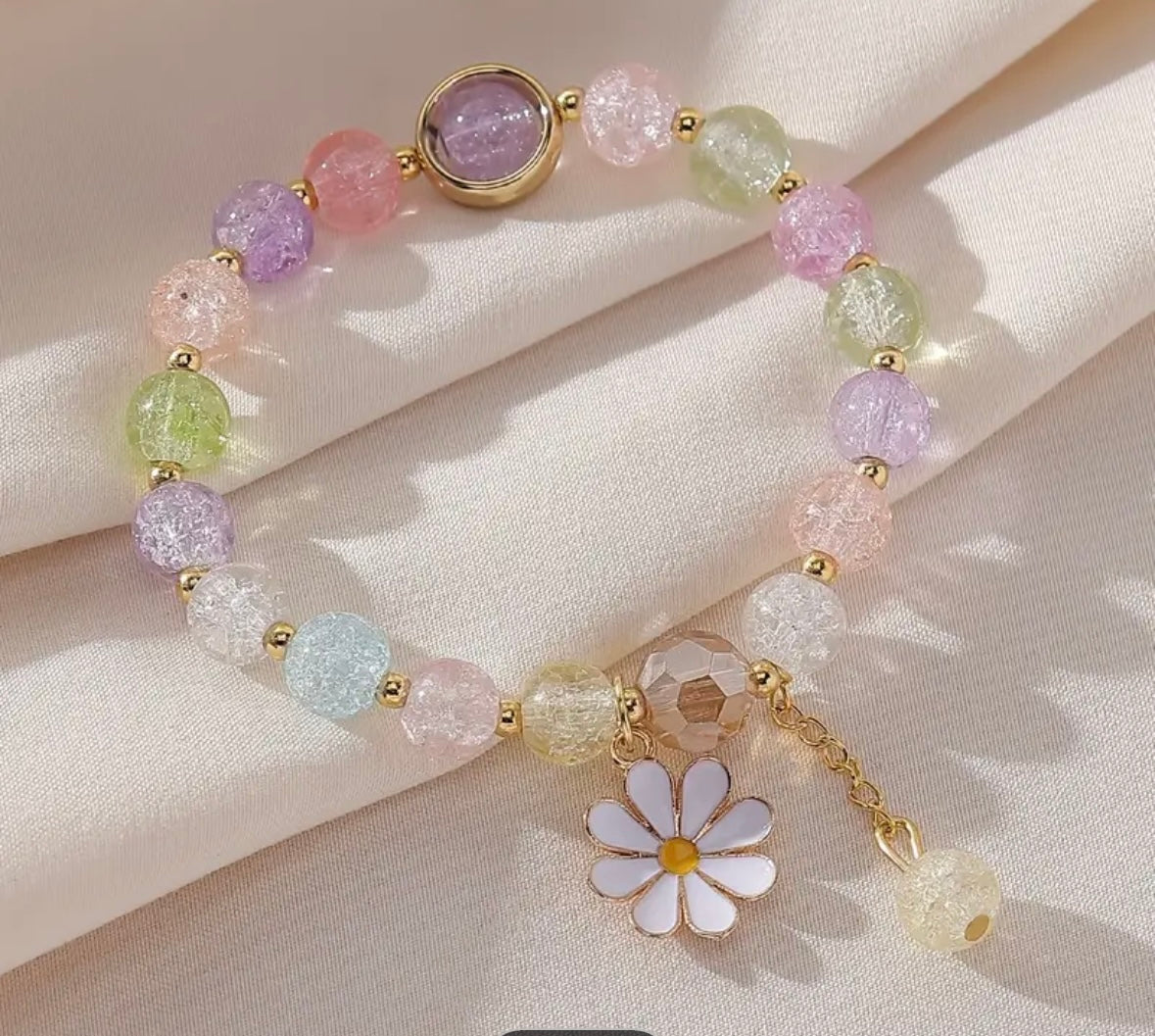 Daisy charm bracelet 7001