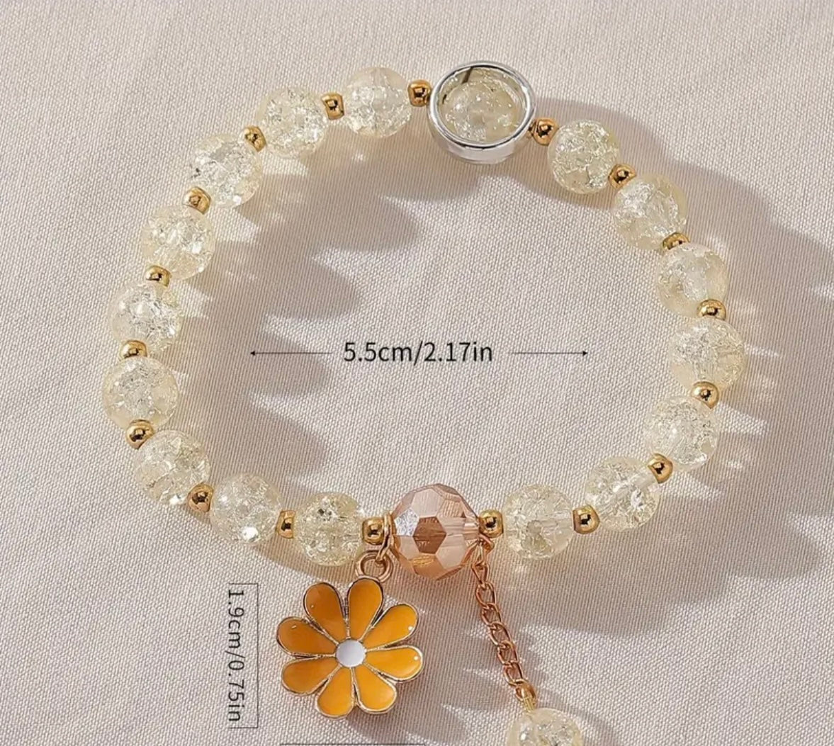 Daisy charm bracelet 7001