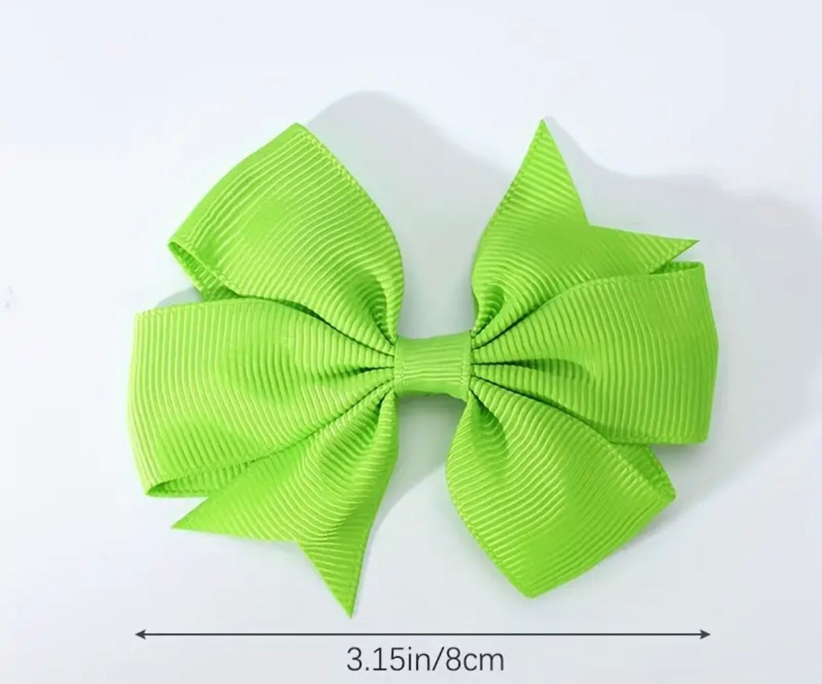 Solid color 3 inch hair bows 5001