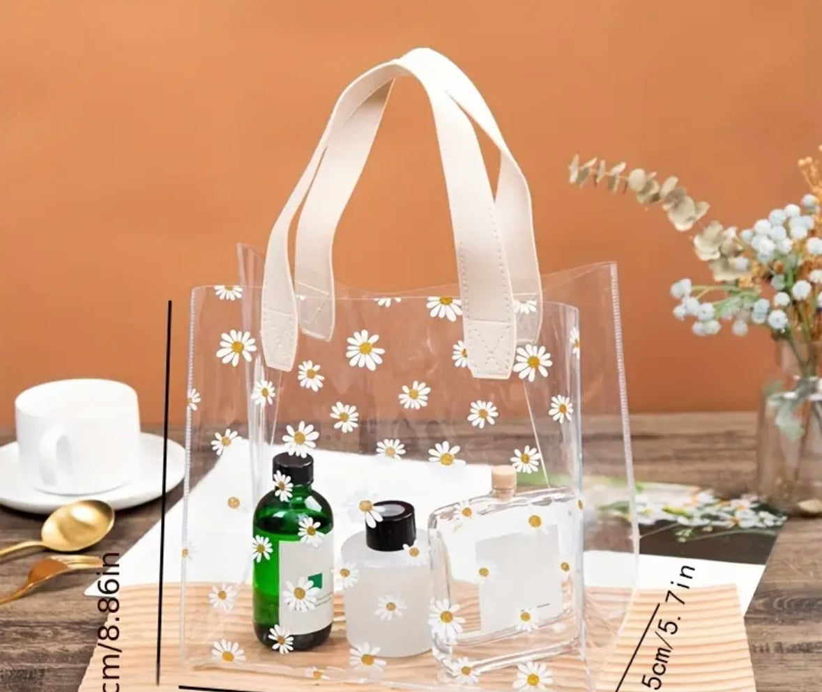 Clear daisy tote 12005