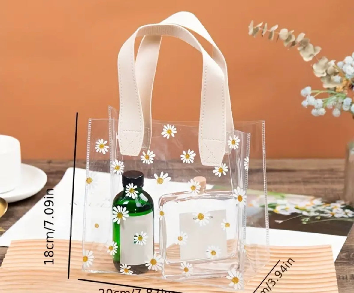 Clear daisy tote 12005