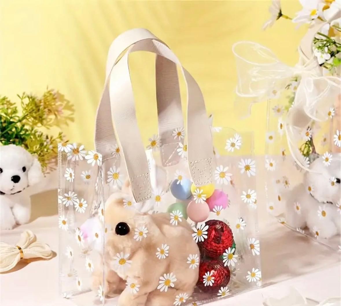 Clear daisy tote 12005