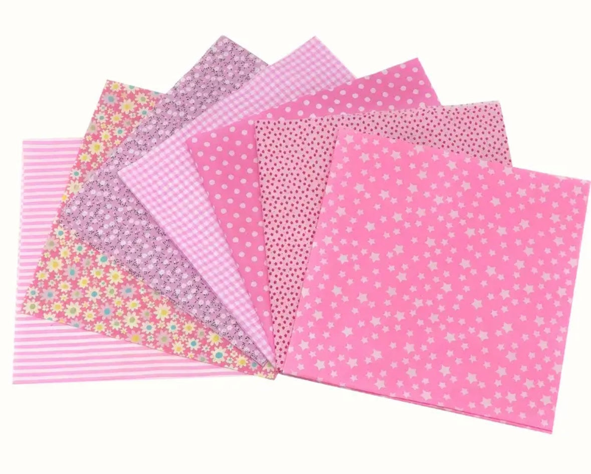 Light pink pattern scrunchies 1002